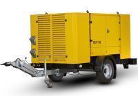 Винтовой компрессор Atmos PDP 190-12 (на шасси, рег. высота, с тормозами)