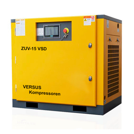 Винтовой компрессор ZUV – 15 VSD 8 бар прямой привод IP 23 D