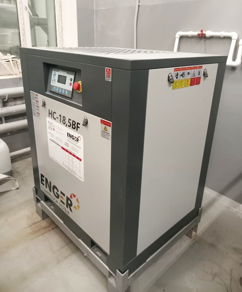 Винтовой компрессор Enger HC-18,5BF 8 для ООО «ГРАНИТ» 