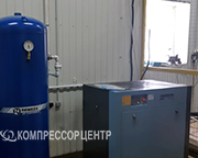 Проект - Винтовой компрессор COMARO XB 11-08 и вертикальный ресивер Remeza РВ 500.11.00